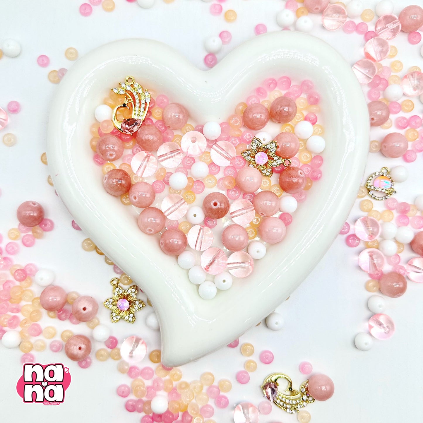 【Y1041】うさぎたちの集会 高品質クォーツ&ガラス(10*10)