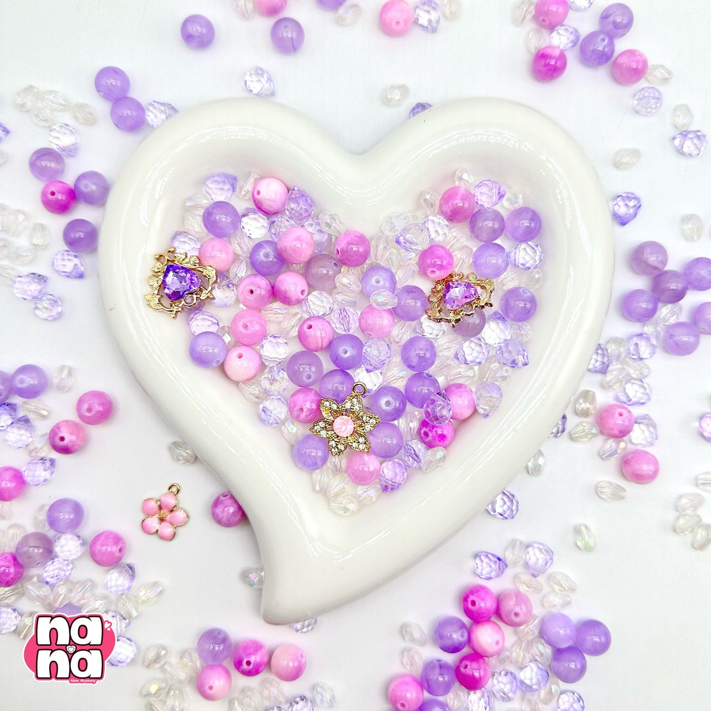 【Y1056】隠せない思い 高品質クォーツ&ガラス(10*10)