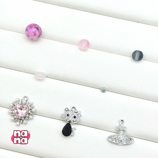 【Y1061】小雨 高品質クォーツ&ガラス(10*10)