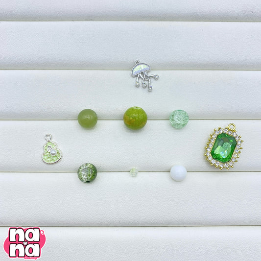 【A1207】祝福 高品質天然石Xガラス(8+10+12)