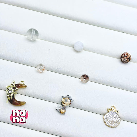 【Y1086】コーヒー 豆 高品質瑪瑙&ガラス(10*10)