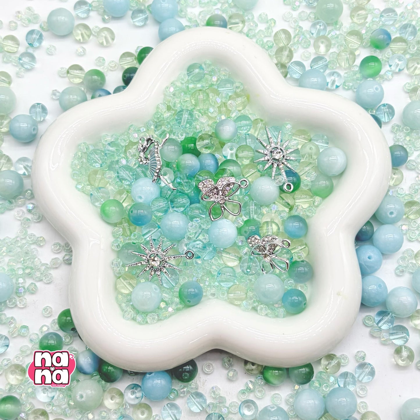 【Y1136】風の祈り 高品質キャッツアイ&ガラス(10*10)