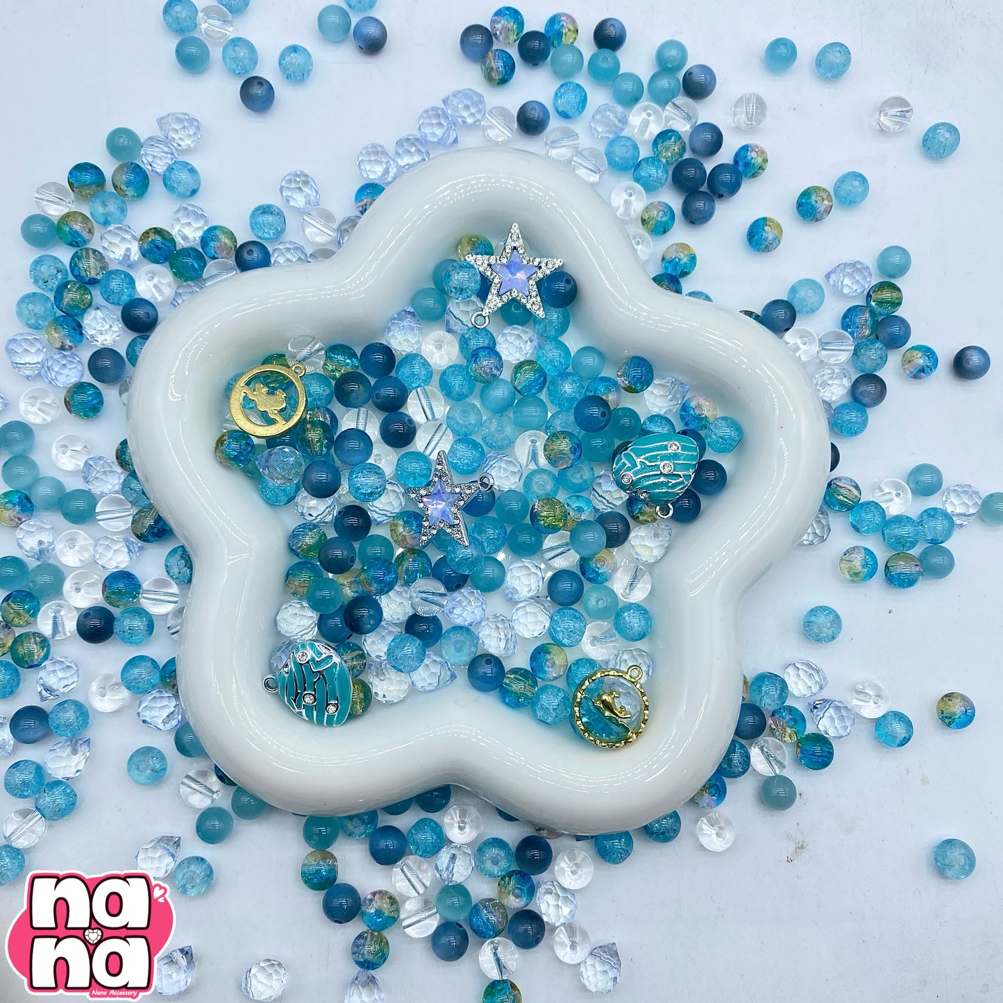 【A1265】Sakura ドロップス 高品質キャッツアイXガラス(8*8)