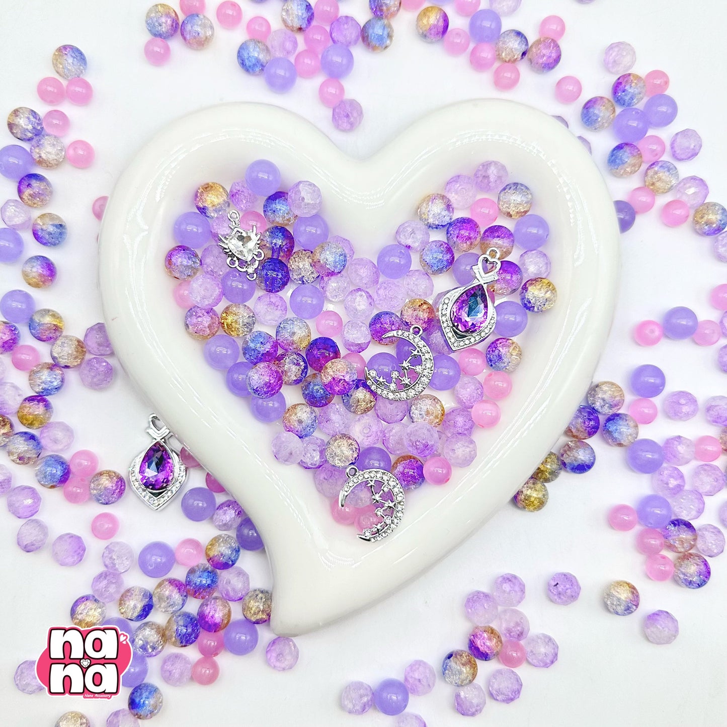 【Y1160】はなのかみさま 高品質キャッツアイ&ガラス(10*10)