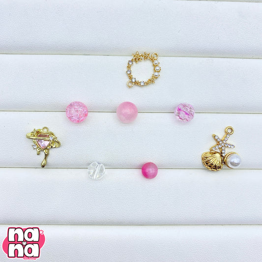 【Y1177】ゆめのそと 高品質キャッツアイ&ガラス(10*10)