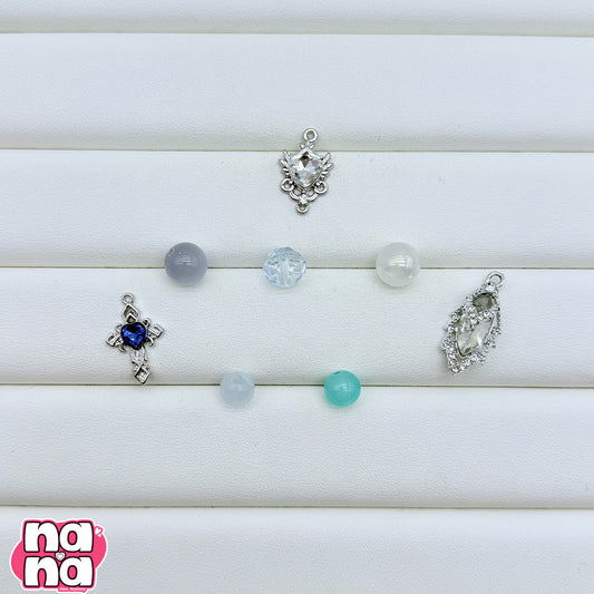 【A1306】急ぎ足の明日へと 高品質キャッツアイXガラス(8+10)