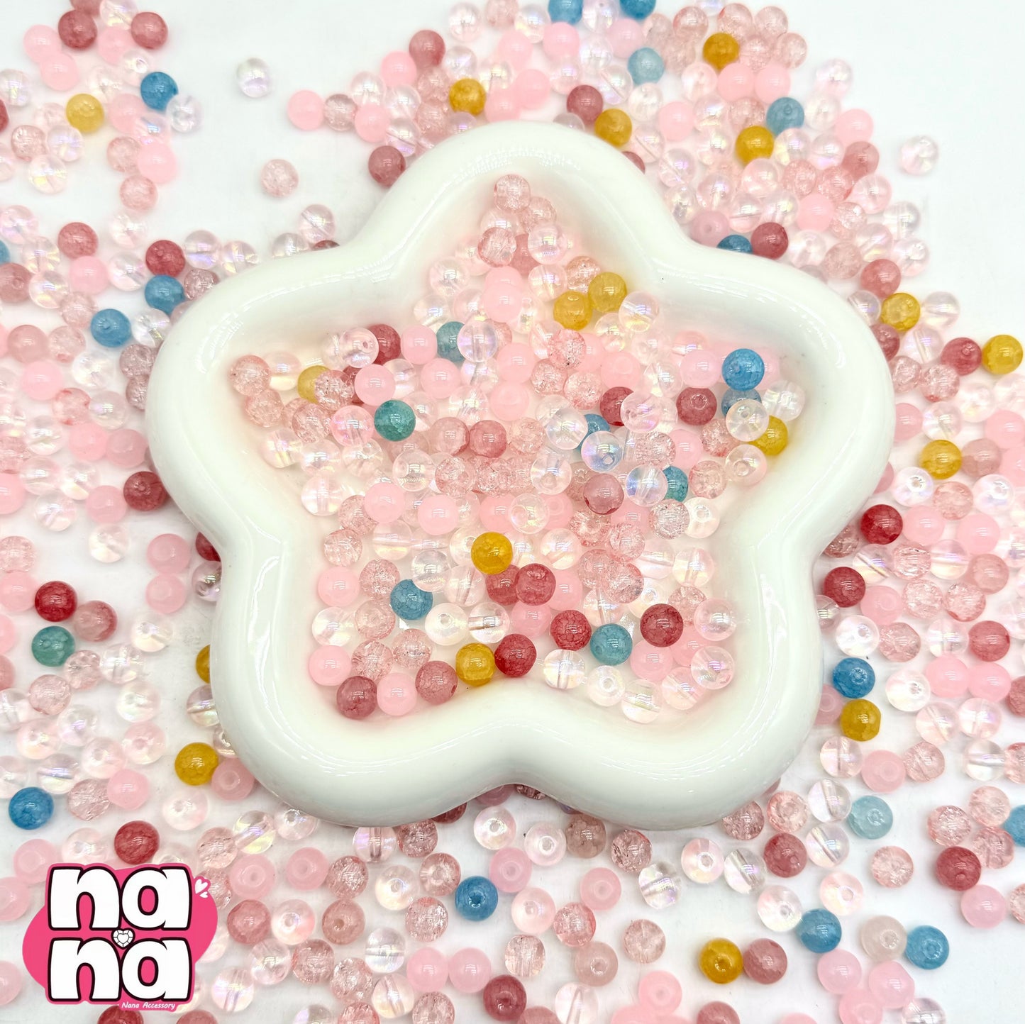 【A1436】春花 高品質ガラス(8*8)