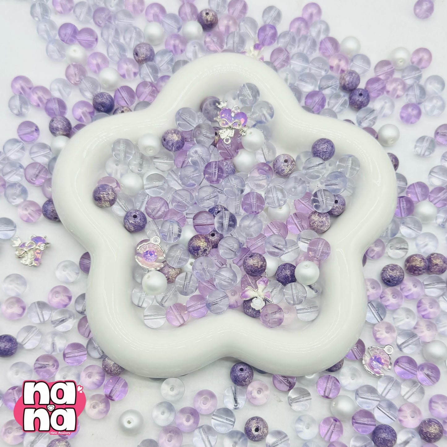 【A1456】キリがないほど笑い 高品質ガラスXパール(10*10)