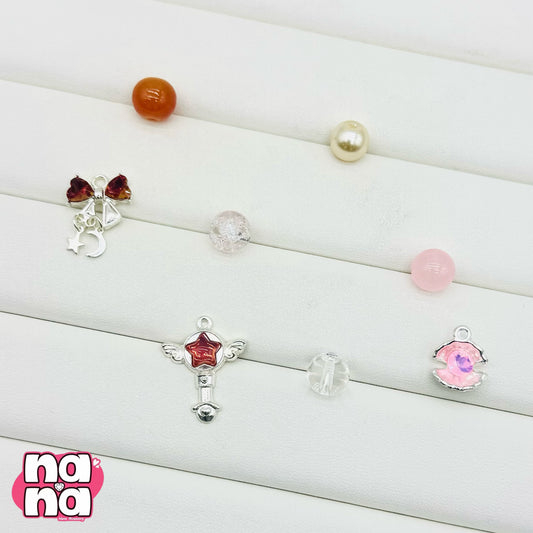 【A1457】朝まで踊る 高品質ガラスXパール(10*10)