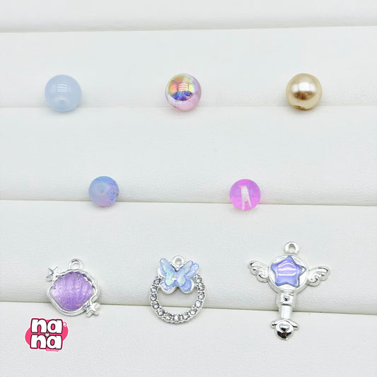 【A1458】唐揚げ食べたい 高品質ガラスXパール(8+10)