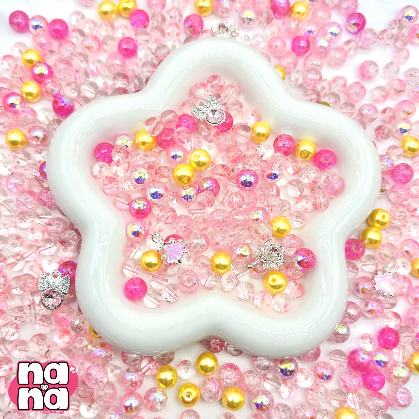 【A1487】デザート 高品質ガラスXパール(8+10)