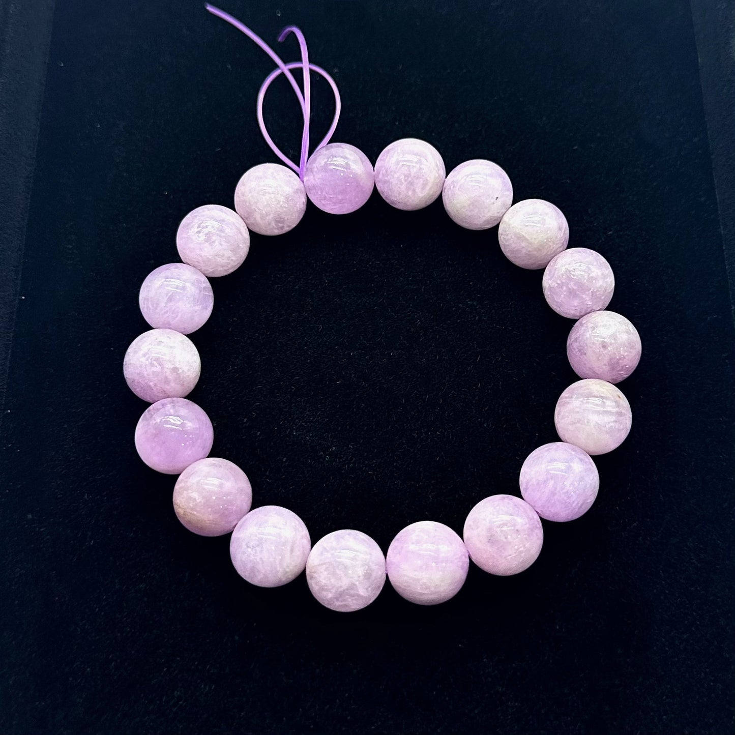 【純粋な天然ミネラルのブレスレット】クンツァイト