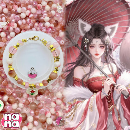 【A1037】はじまりの風    高品質天然石Xガラス（8+10）