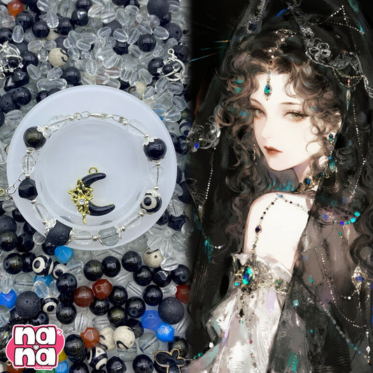 【A1106】伝いたい気持ち    高品質天然石Xガラス（10+12）
