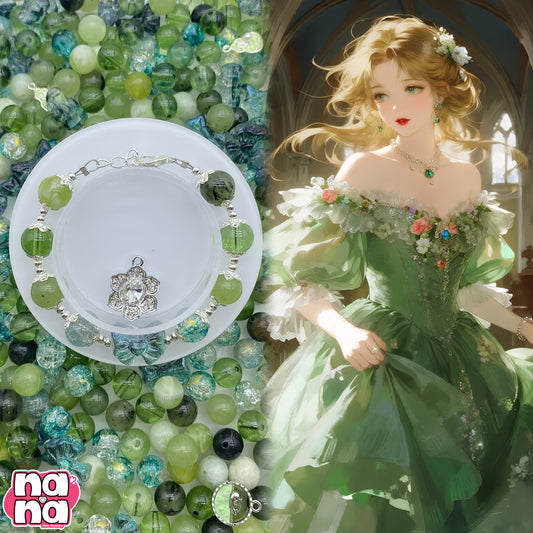 【A1110】福来い    高品質天然石Xガラス（10*10）