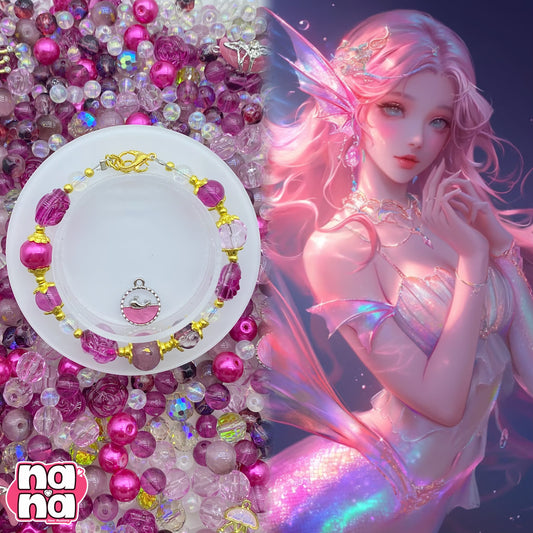 【A1113】君を笑わせたい    高品質クリスタルXガラスXパール（6+8+10）