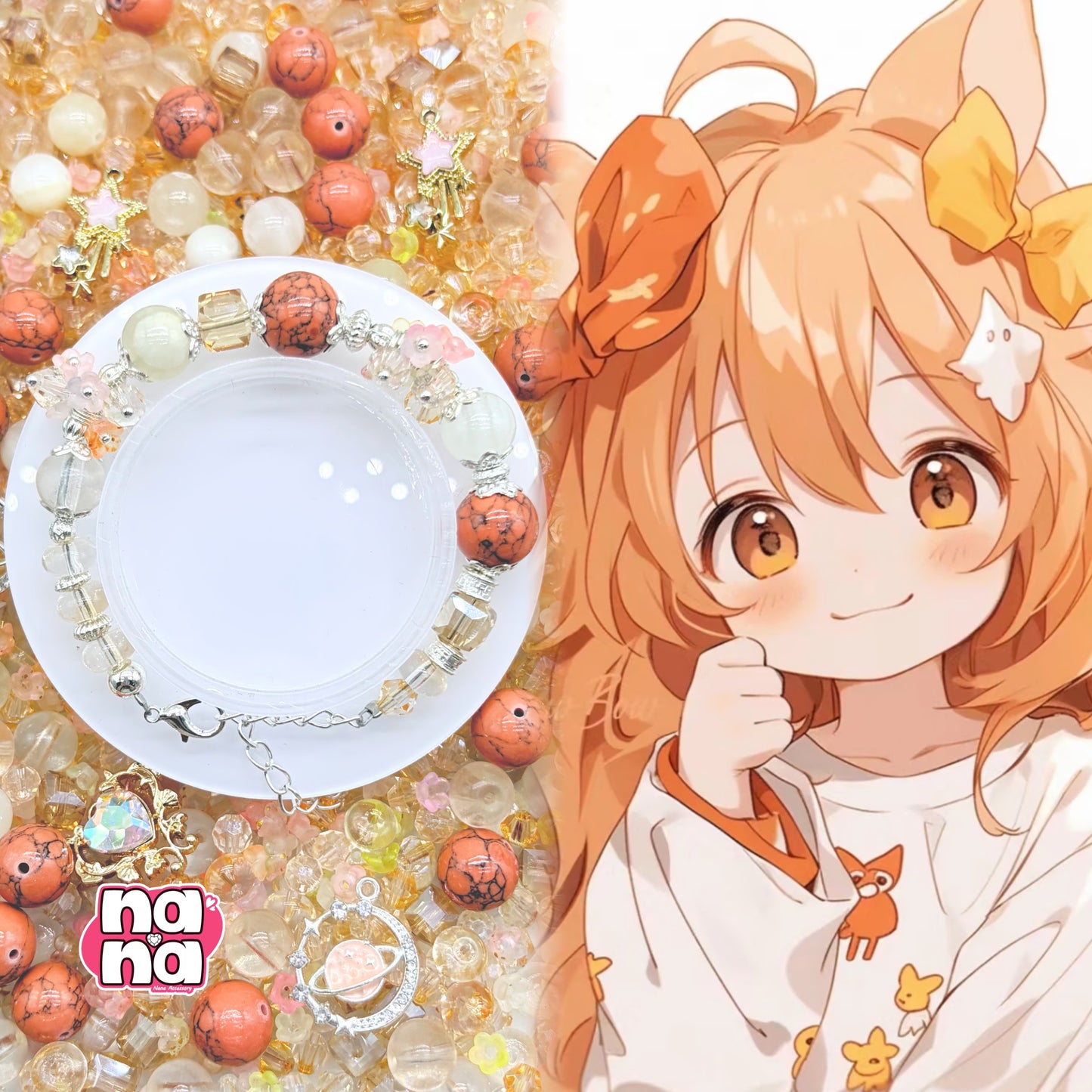 【Y1026】コスモス  高品質クォーツ&ガラス（10*10）