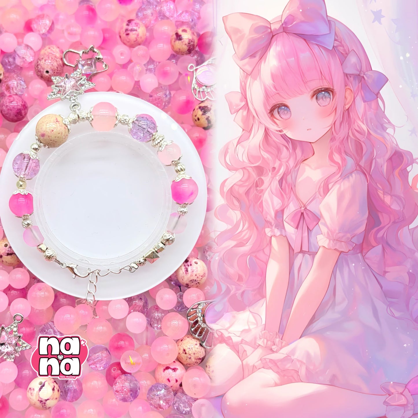 【Y1046】今日からいいこになる  高品質クォーツ&ガラス（10*10）