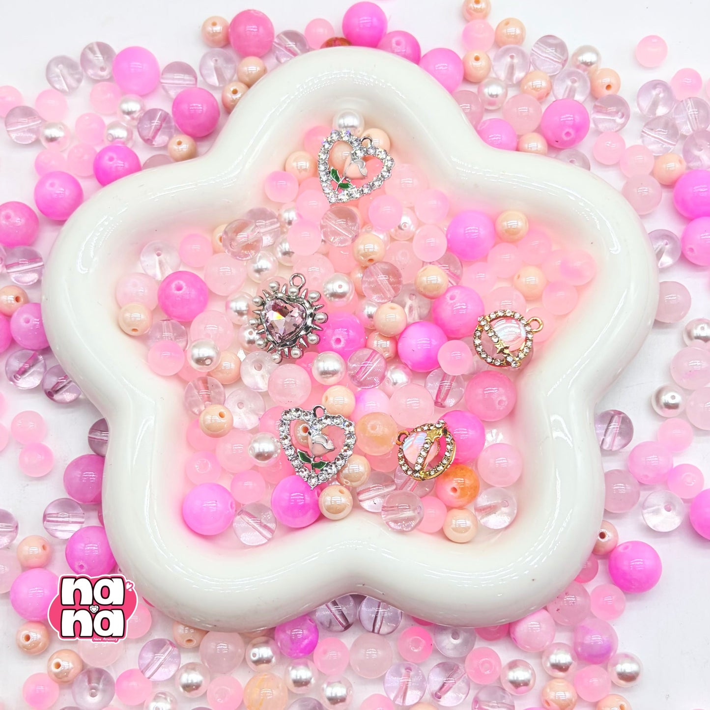 【Y1065】はなのようなきみへ  高品質クォーツ&ガラス（10*10）