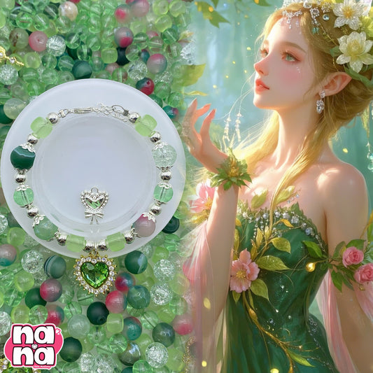 【A1195】愛を知るまでは    高品質天然石Xガラス（8+10）