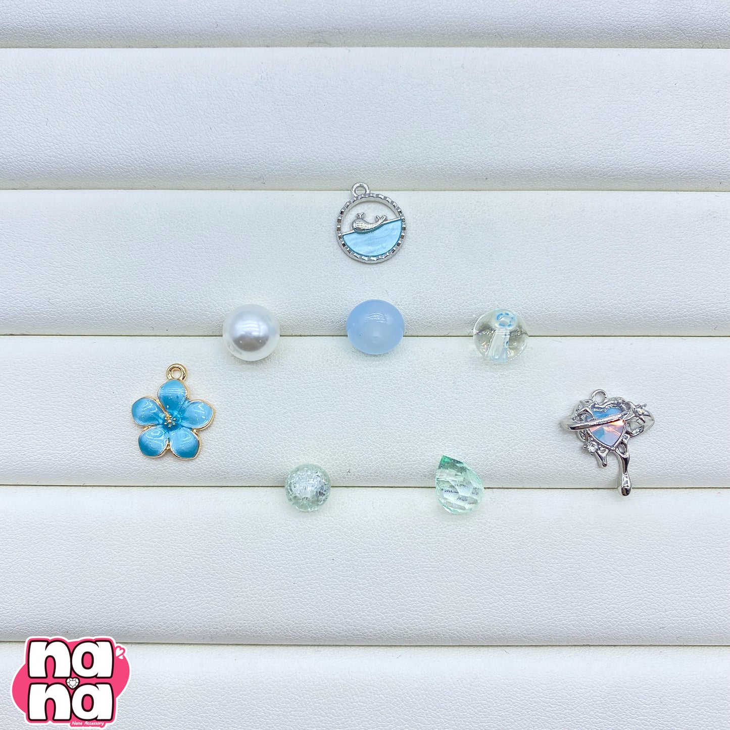 【A1197】優しい心を持ちたい    高品質ガラスXパール（8+10）