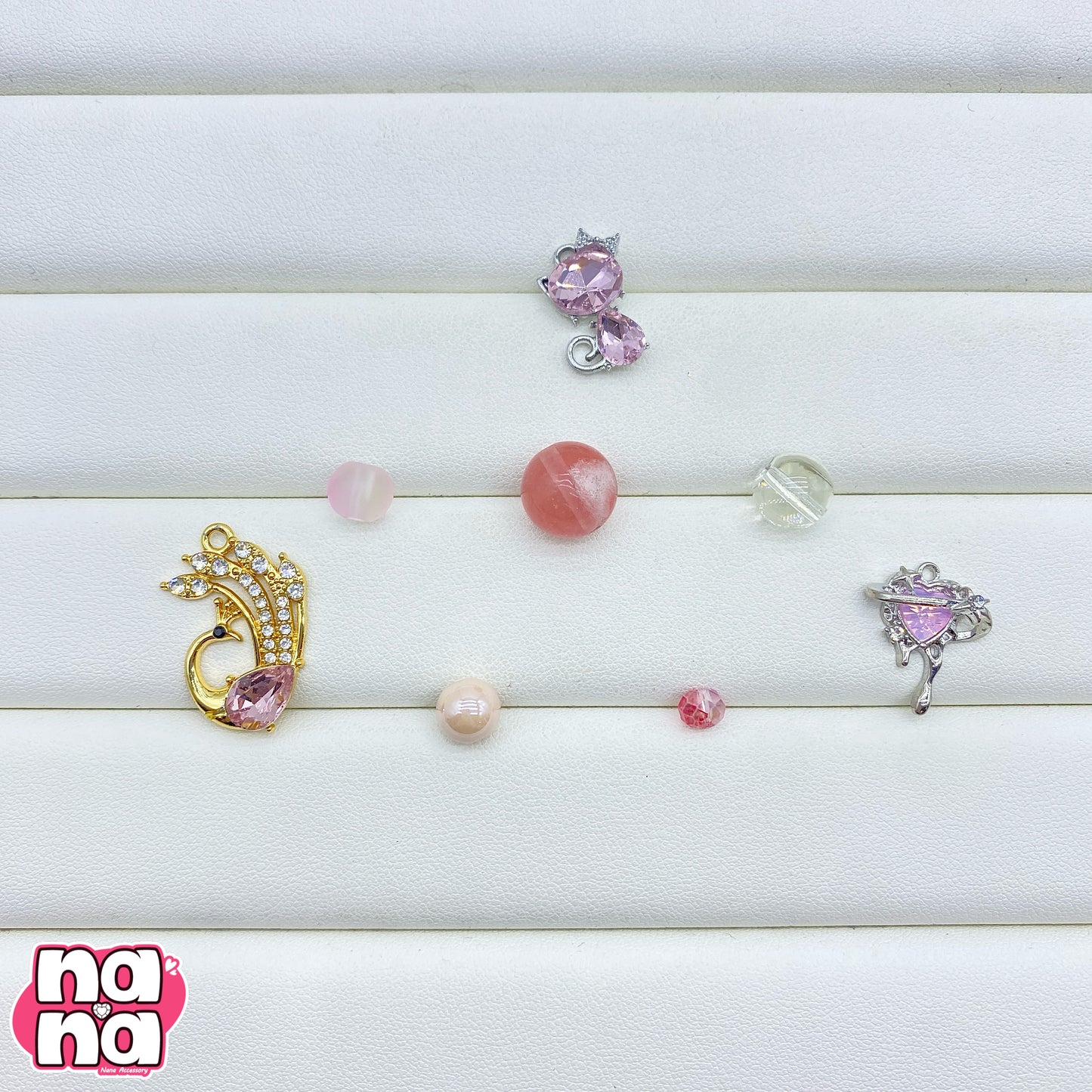 【A1201】愛、テキサス    高品質天然石Xガラス（8+10+12）