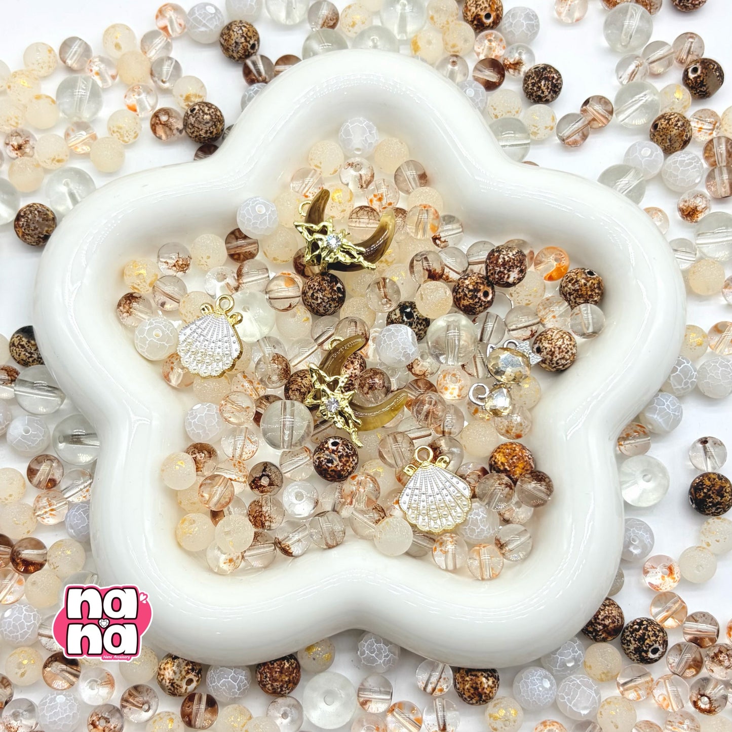 【Y1086】コーヒー 豆  高品質瑪瑙&ガラス（10*10）