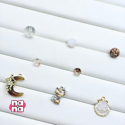 【Y1086】コーヒー 豆  高品質瑪瑙&ガラス（10*10）