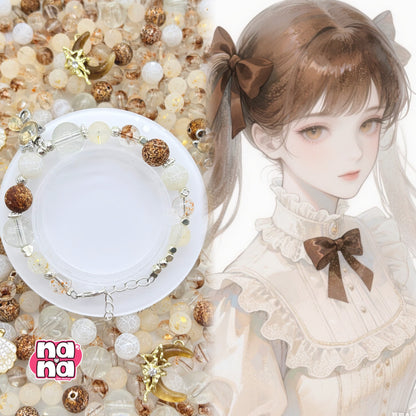 【Y1086】コーヒー 豆  高品質瑪瑙&ガラス（10*10）