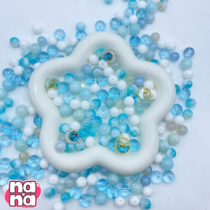 【A1215】いつも通りの君でいい    高品質天然石Xガラス（10+12)