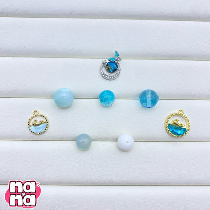 【A1215】いつも通りの君でいい    高品質天然石Xガラス（10+12)