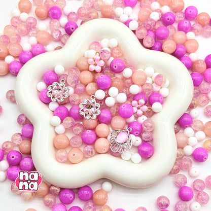 【Y1095】春のみのり  高品質クォーツ&ガラス（10*10）