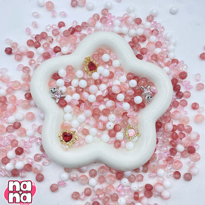 【A1225】嬉しい涙    高品質天然石Xガラス（8+10)