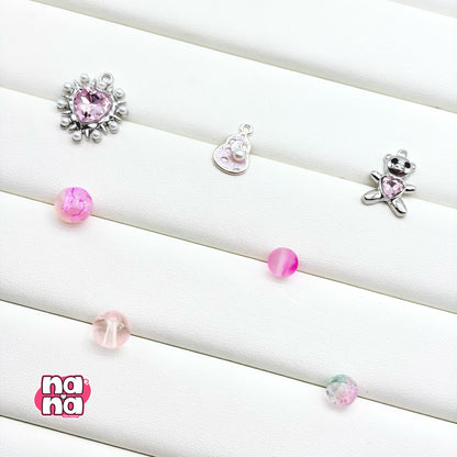 【Y1108】幸せキャンディー   高品質ガラス（10*10）