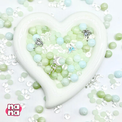 【A1230】願いだけの約束     高品質天然石Xガラス（8+12）