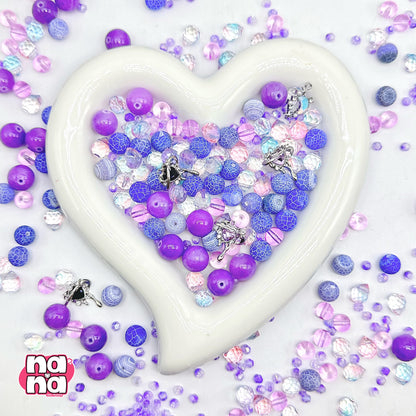 【A1231】二人の日々はもうすぐおもいで     高品質天然石Xガラス（8+10+12）