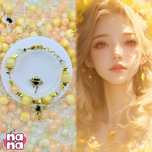 【A1235】今日の艺術     高品質天然石XキャッツアイXガラス（8+10+12）