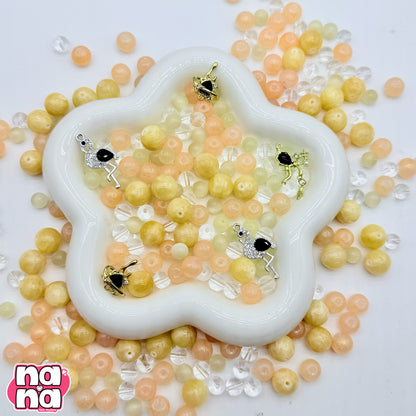 【A1235】今日の艺術     高品質天然石XキャッツアイXガラス（8+10+12）