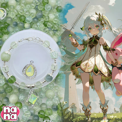 【A1246】皆とがいいな    高品質天然石XキャッツアイXガラス（8+10+12)