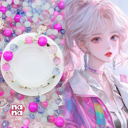 【Y1125】変わったことない心  高品質キャッツアイ&ガラス（10*10）