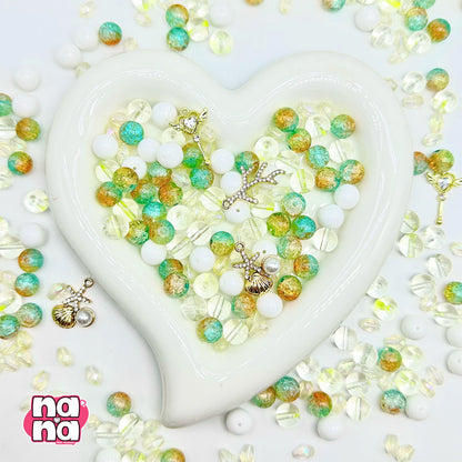 【Y1129】サマー タイム   高品質ガラス（10*10）