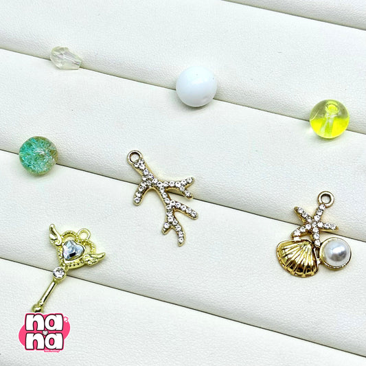 【Y1129】サマー タイム   高品質ガラス（10*10）