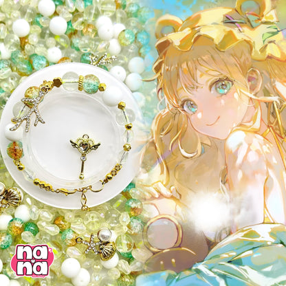 【Y1129】サマー タイム   高品質ガラス（10*10）