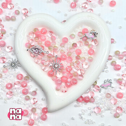 【Y1131】姫の秘密  高品質キャッツアイ&ガラス（10*10）