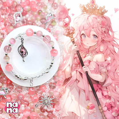 【Y1131】姫の秘密  高品質キャッツアイ&ガラス（10*10）