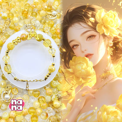 【A1255】いざ僕らで行こうぜ     高品質天然石XクリスタルXガラス（8+10）