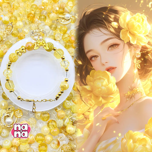 【A1255】いざ僕らで行こうぜ     高品質天然石XクリスタルXガラス（8+10）