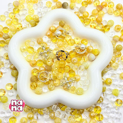 【A1255】いざ僕らで行こうぜ     高品質天然石XクリスタルXガラス（8+10）