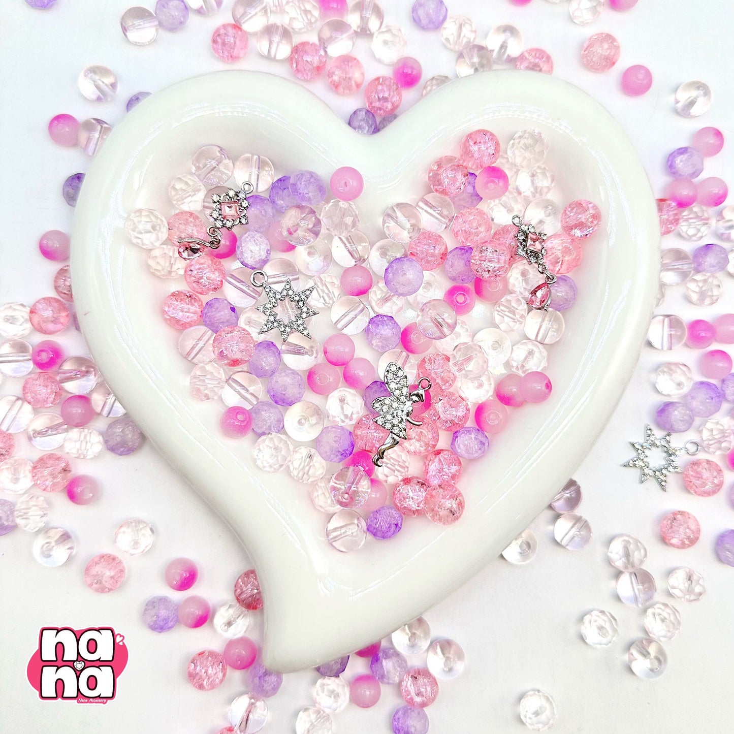 【Y1154】花の滝  高品質ガラス（10*10）