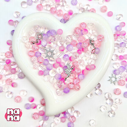 【Y1154】花の滝  高品質ガラス（10*10）